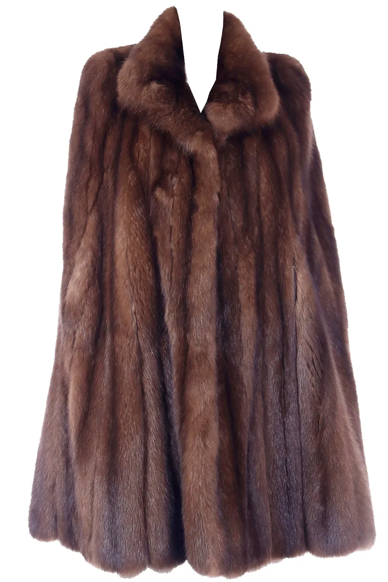 1960s Maximilian Vintage Sable Mink Fur Cape