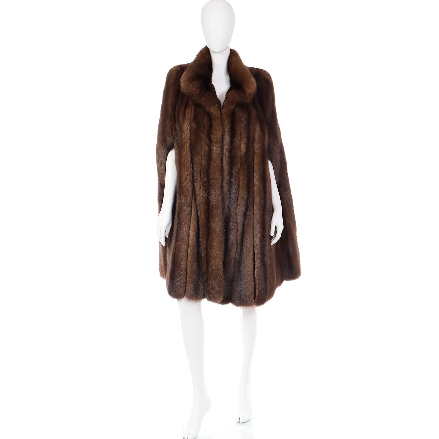 1960s Maximilian Vintage Sable Mink Fur Cape