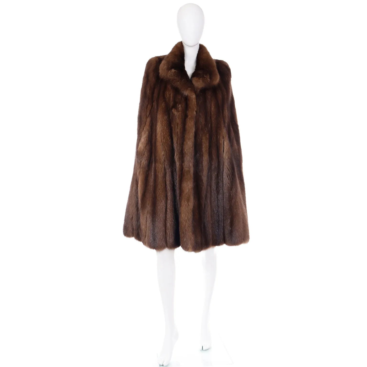 1960s Maximilian Vintage Sable Mink Fur Cape