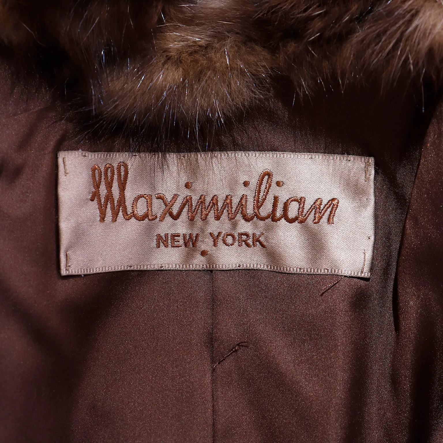 1960s Maximilian Vintage Sable Mink Fur Cape