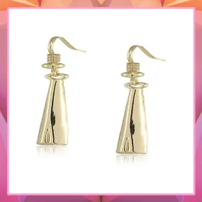 24 Kt Gold Plated Plank Dangle Earrings