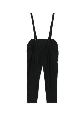 COTTON SERGE PANTS WITH SUSPENDERS