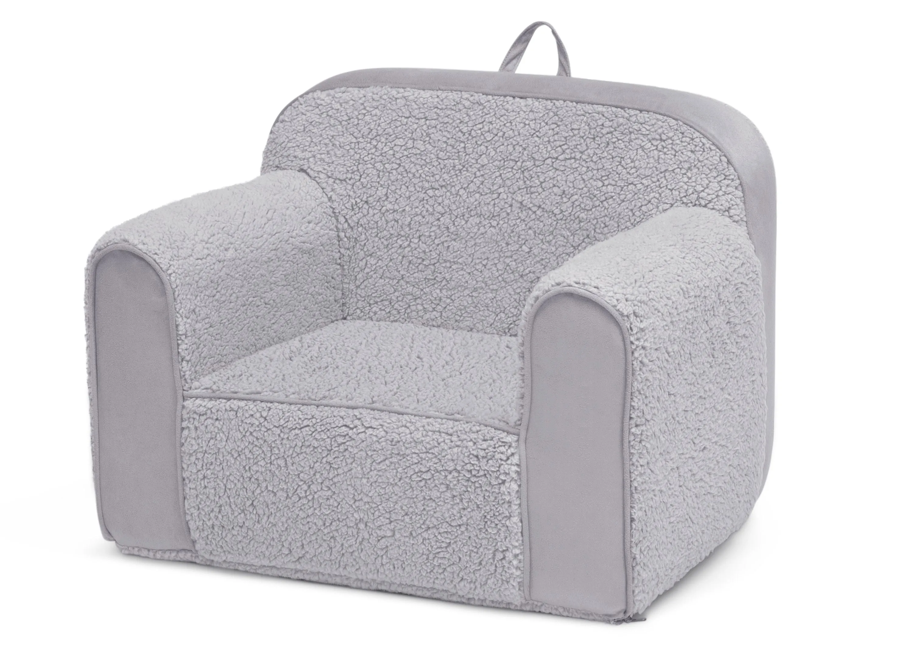 Cozee Sherpa and Suede Chair for Kids