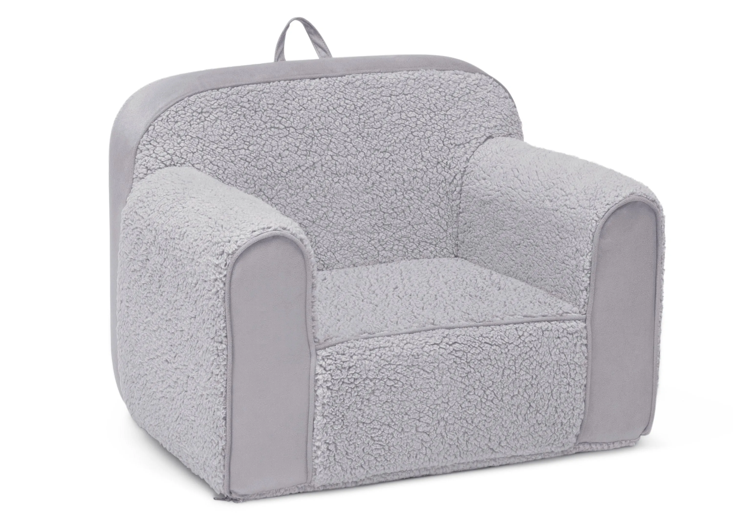 Cozee Sherpa and Suede Chair for Kids