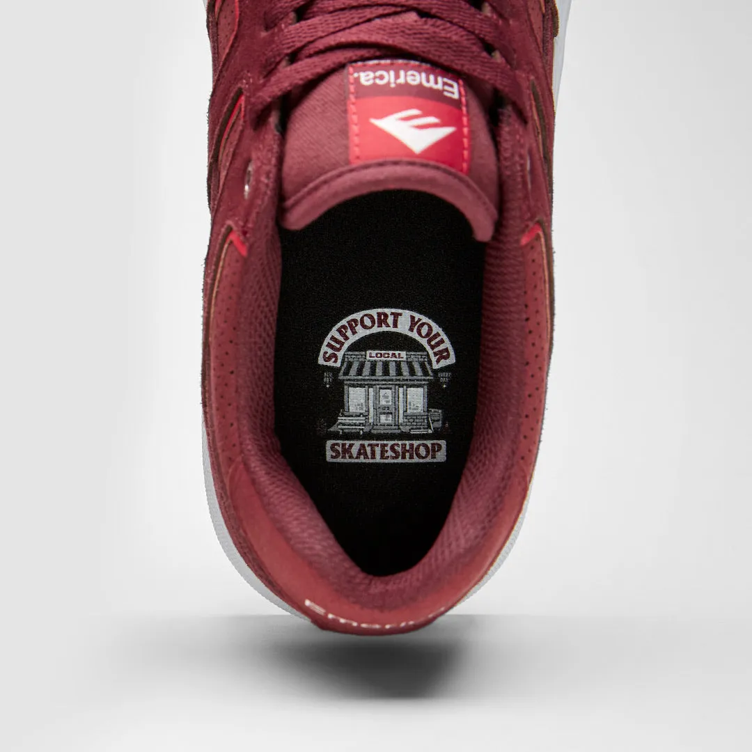 Emerica Tilt G6 Vulc - (Skateshop Day) Burgundy White