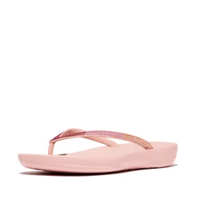 FitFlop Iqushion Sparkle Ombre Flip Flops Sandals - Soft Blush/Wild Raspberry