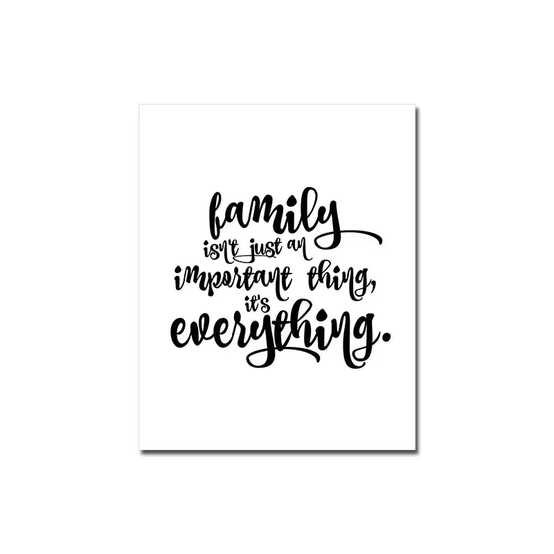 Home &amp; Family Quotes Posters Typographic Wall Art Fine Art Canvas Prints Inspirational Pictures For Kitchen Dining Room Living Room Wall Decor