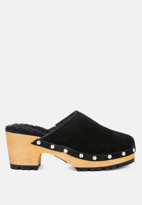 Tulley Suede Clogs Mules By Ruw