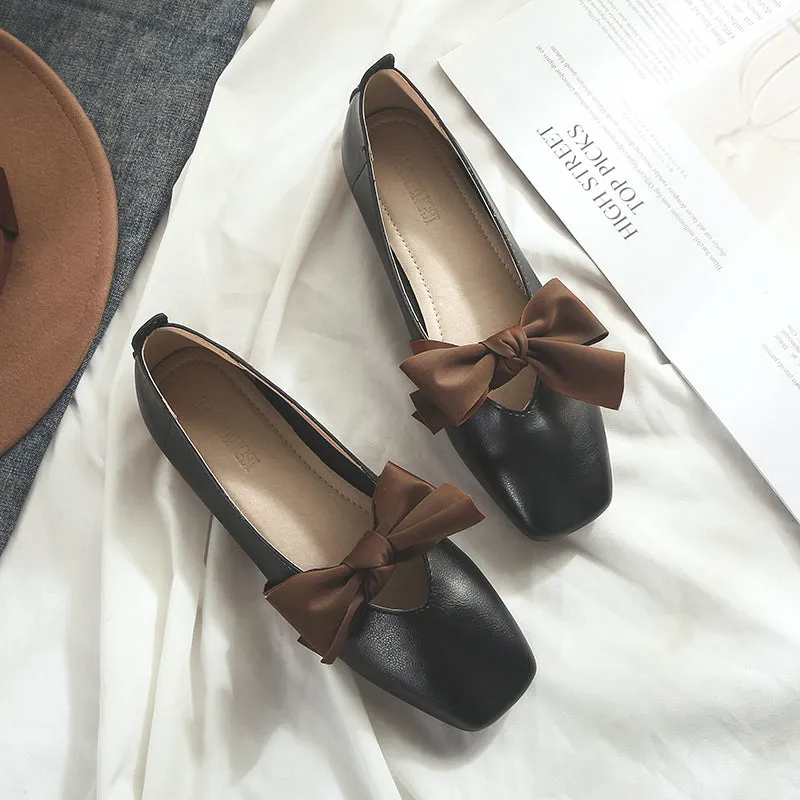 Women Summer Bowknot Casual Soft Flats