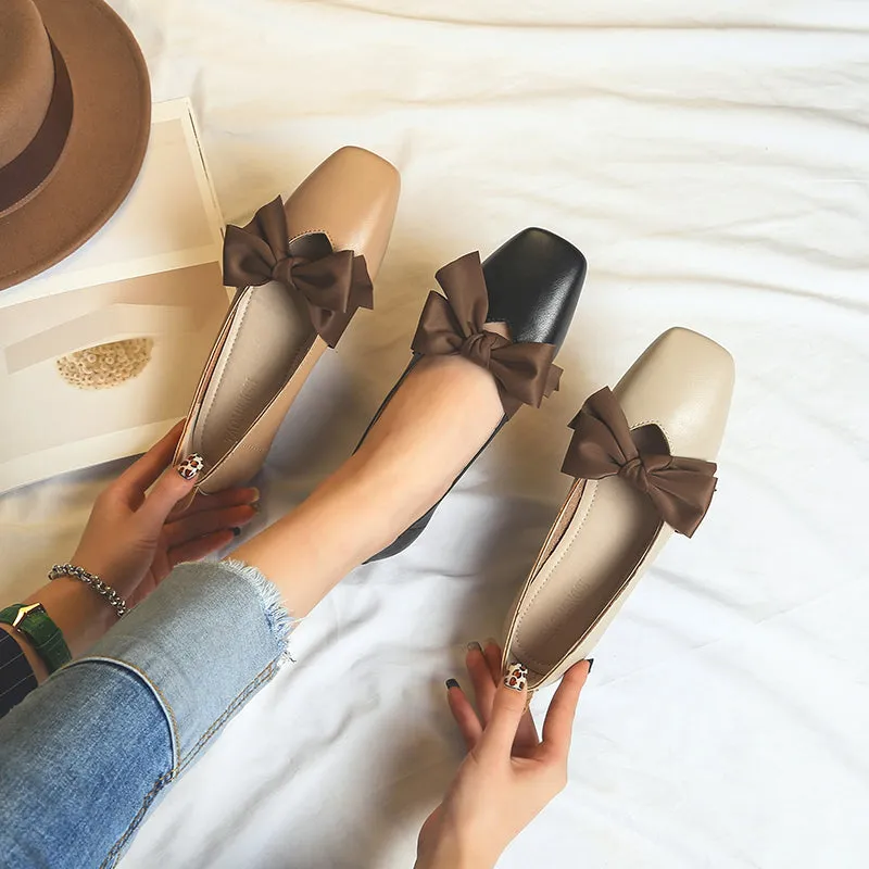 Women Summer Bowknot Casual Soft Flats